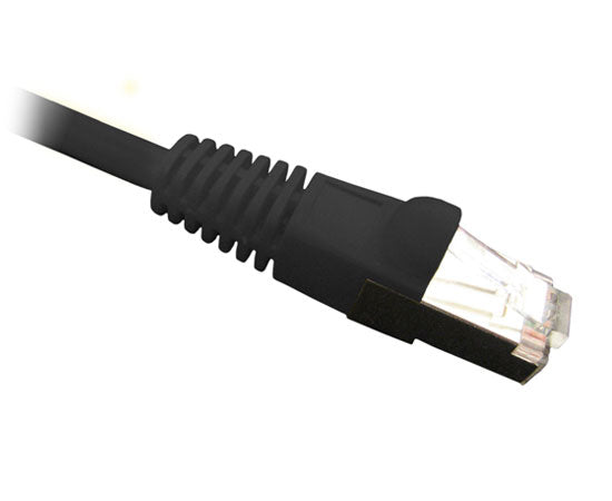 CAT5E Shielded Ethernet Patch Cable - Snagless Molded Boot, RJ45 to RJ45, 1ft - High-Speed Internet & Network Connection for Home, Office & Gaming