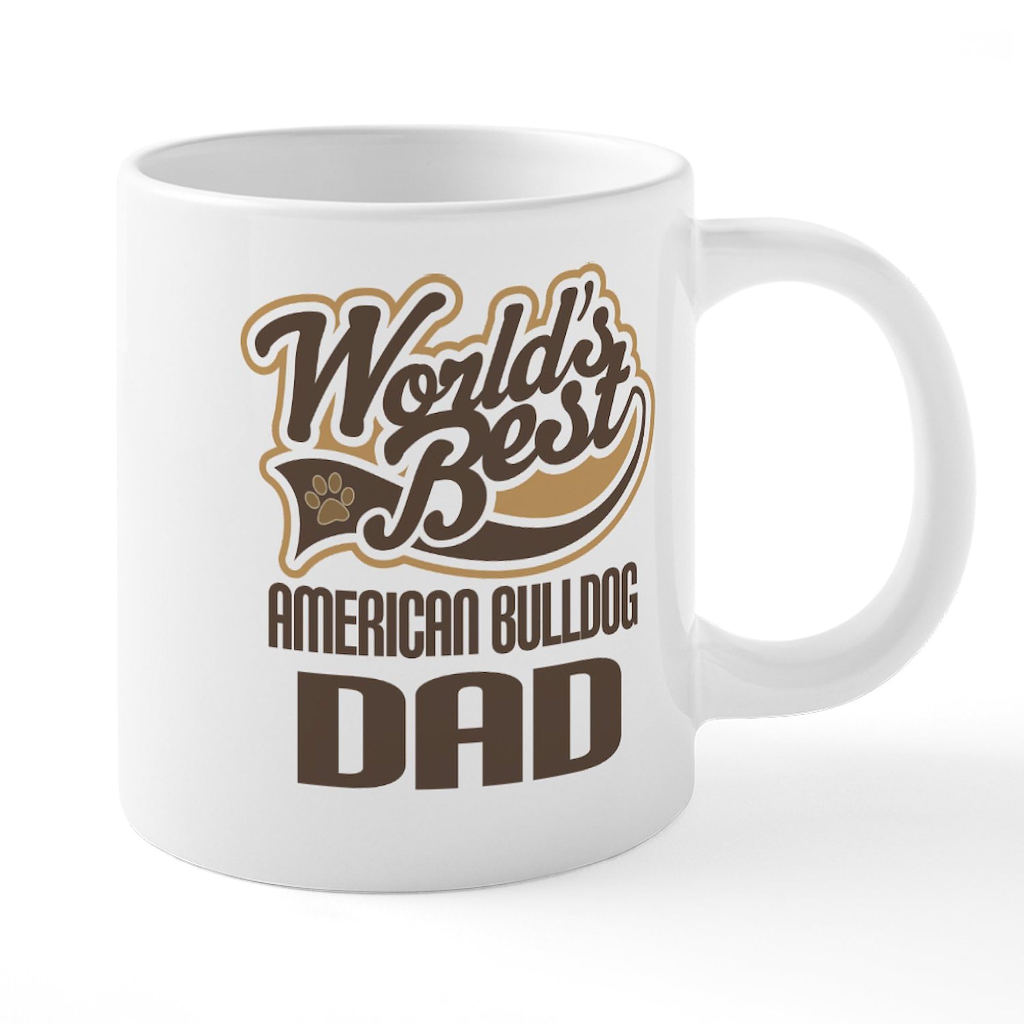 American Bulldog Dad Coffee Mug - 20 oz Large Ceramic Mega Mug for Tea, Hot Chocolate & Coffee - Perfect Gift for Bulldog Lovers & Father's Day