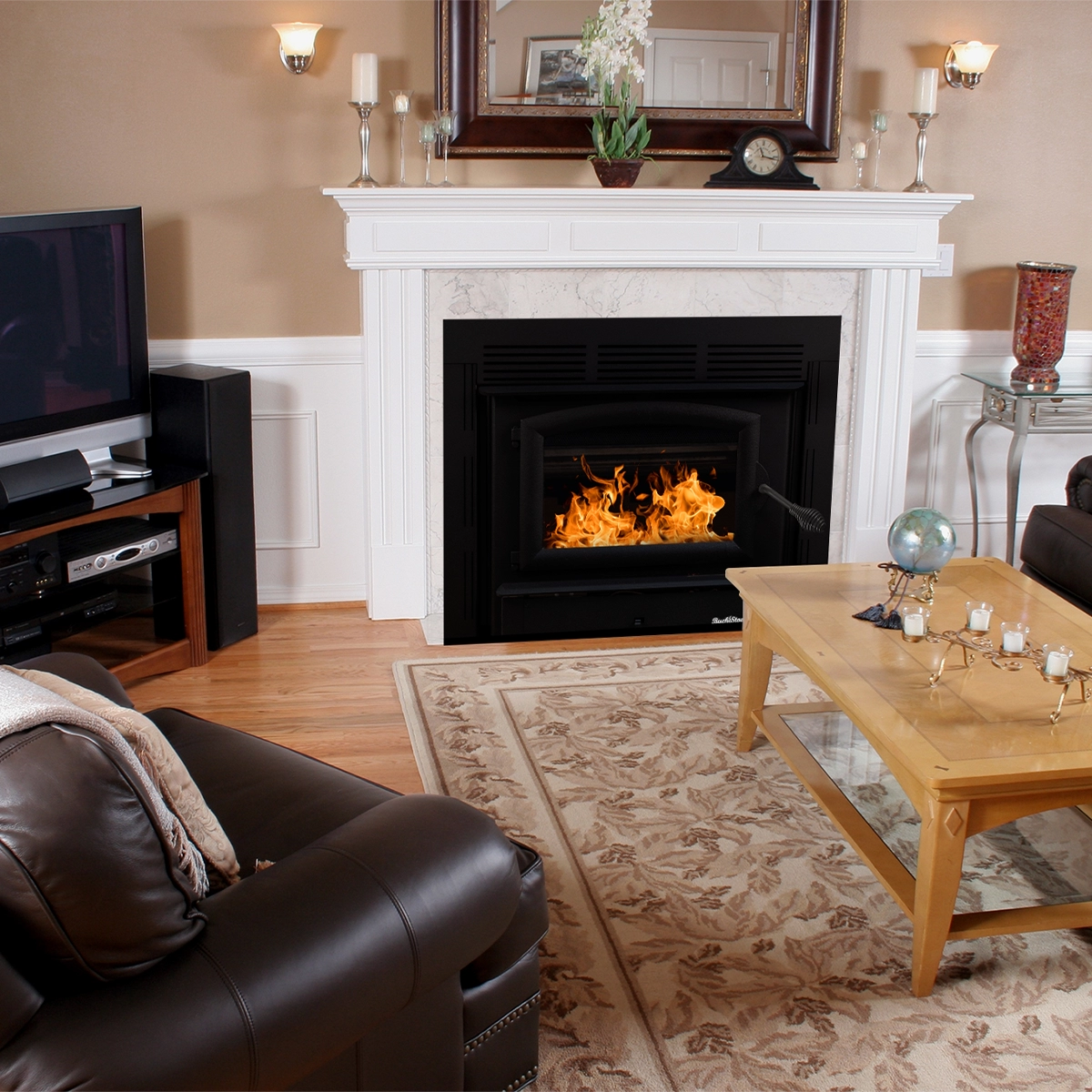 Buck Stove Model 74 Zero Clearance Non-Catalytic Wood Burning Fireplace with Blower - Efficient Home Heating for Living Rooms & Cabins