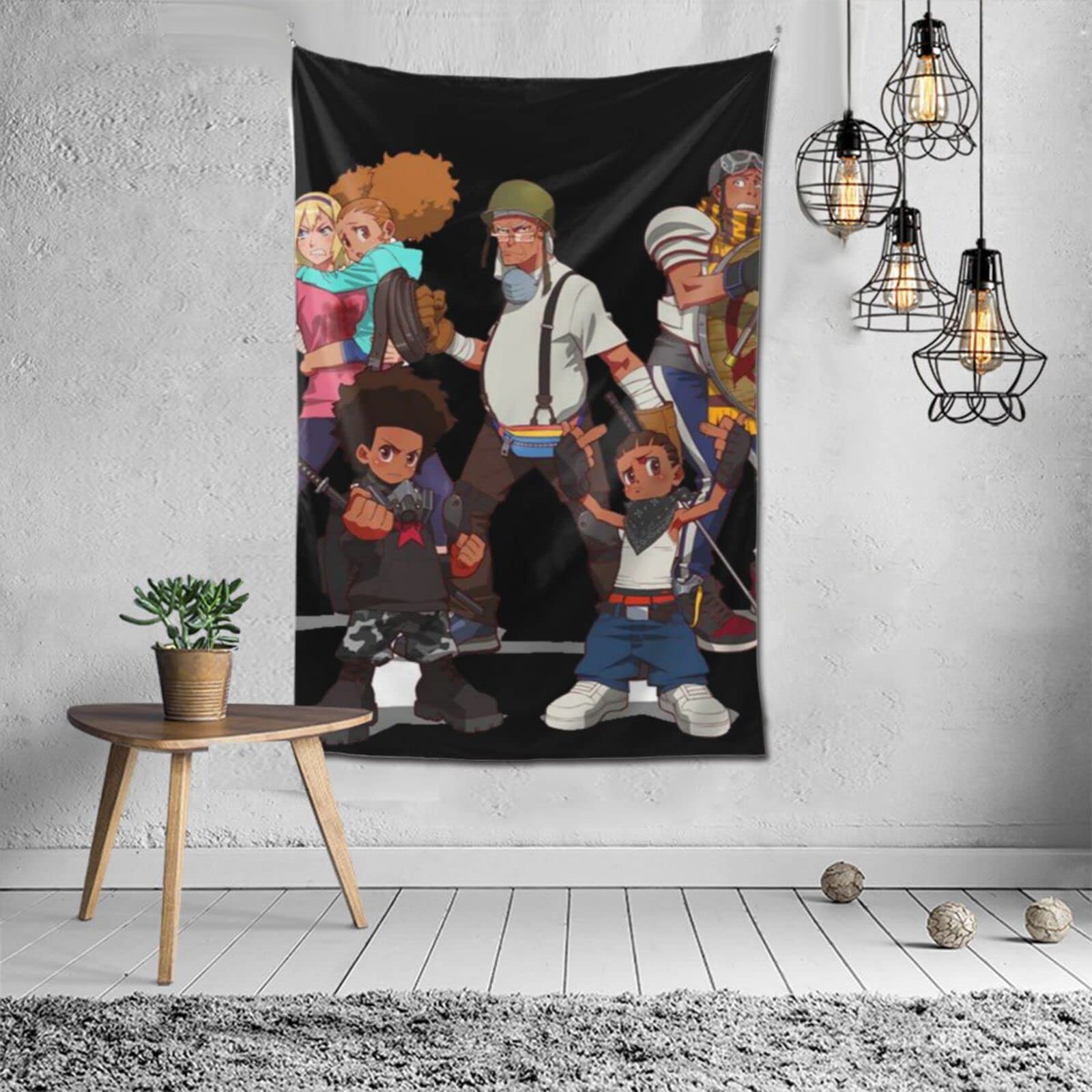 Ceferon Boondocks Tapestry Wall Hanging Decor - 60x40 Inch Boho Wall Art for Living Room, Bedroom, Dorm - Perfect for Home Decor, Hippie Aesthetic & Festival Vibes