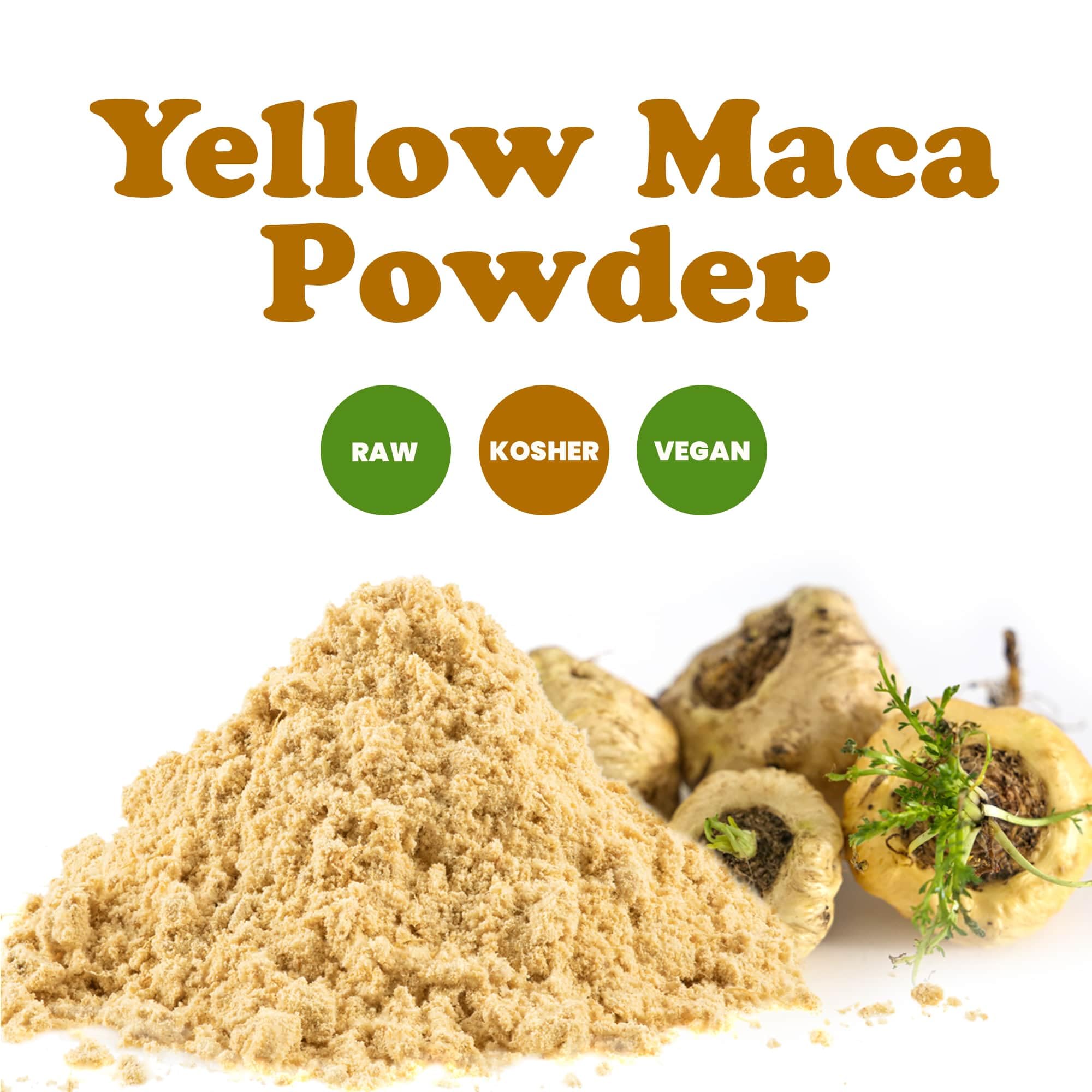 Food to Live Organic Yellow Maca Powder, 8 Pounds – Raw Ground Peruvian Maca Root, Vegan, Keto-Friendly, Kosher, Non-Gelatinized, Rich in Vitamin C & Iron – Perfect for Smoothies, Baking & Energy Boosting