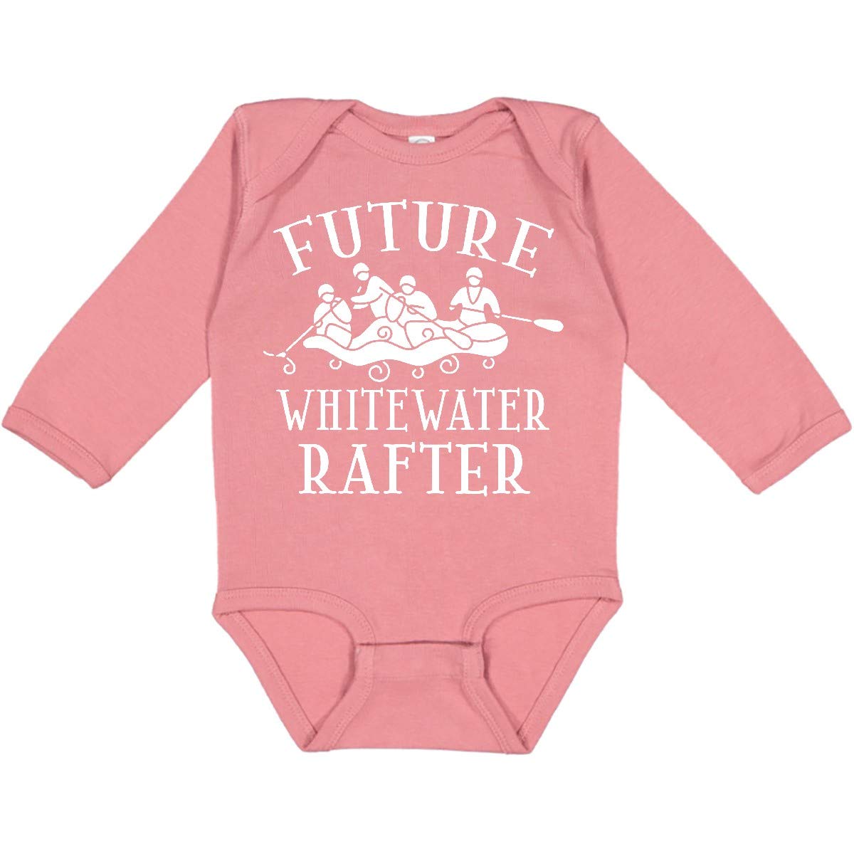Inktastic Whitewater Rafting Water Sports Long Sleeve Baby Bodysuit - Perfect for Outdoor Adventures, Rafting Trips & Water Activities