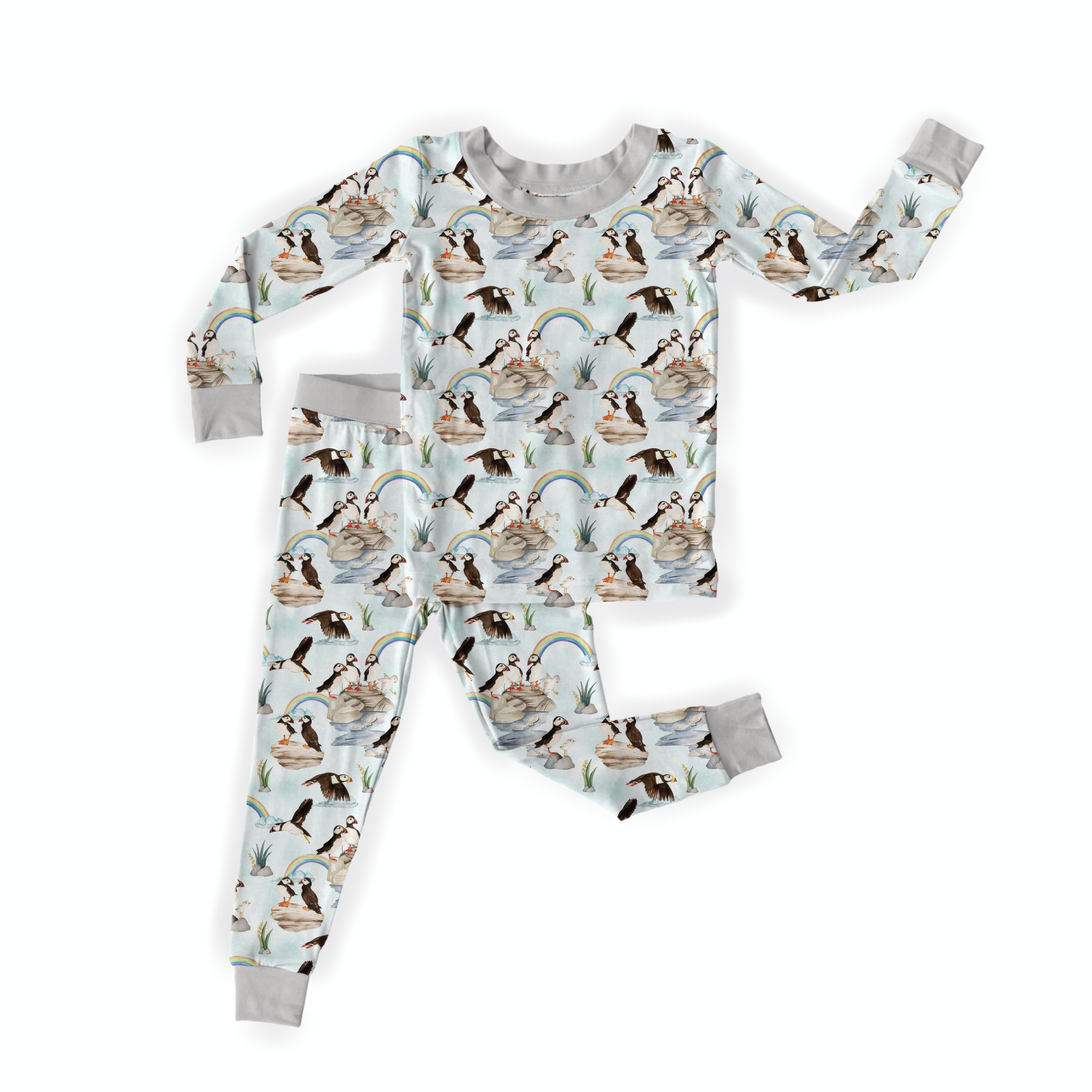 Puffin Point Two Piece Pajama Set - Soft & Comfortable Women's Sleepwear for Lounge & Bedtime | Cozy Nightwear for Relaxing at Home