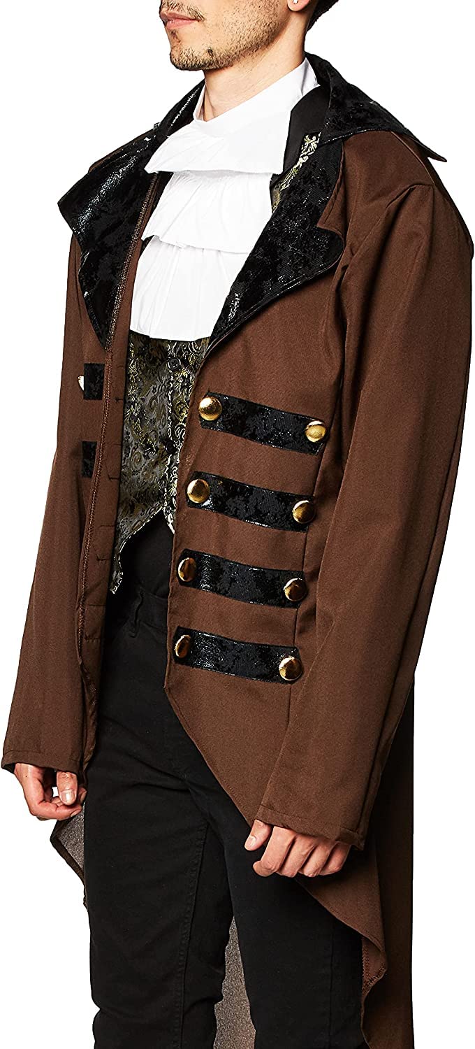 Steampunk Jack Men's Costume Set - Victorian Gothic Outfit for Cosplay, Halloween & Themed Parties | Forum Novelties Standard Size