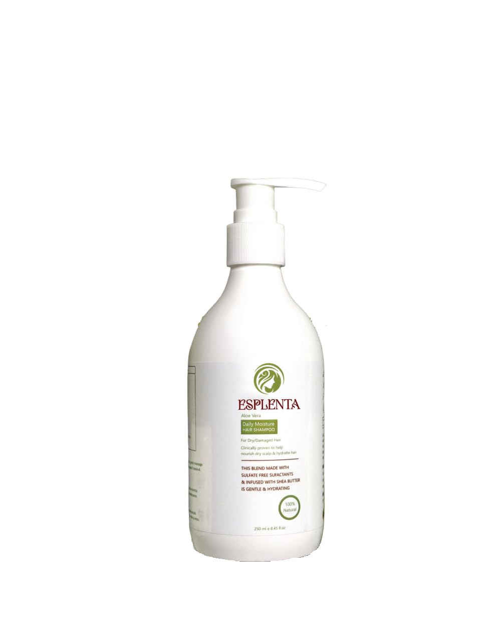 ESPLENTA 250ml Aloe Vera Moisture Shampoo & Hair Mask Combo for Men & Women - Strengthens Hair, Stimulates Growth for All Hair Types (Pack of 2) - Perfect for Dry, Damaged Hair Care & Daily Hydration Routine