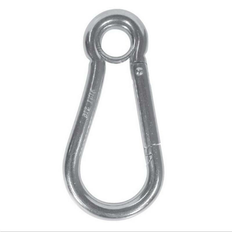 Stainless Steel BLA Snap Hooks with Ferrule Eye - 80mm Heavy Duty Carabiner for Outdoor Gear, Dog Leashes & Keychains