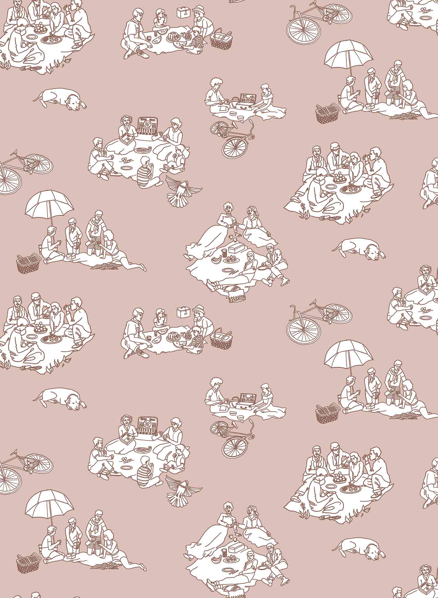 La Fontaine Wallpaper - Premium Peel and Stick Wallpaper for Home Decor | Perfect for Living Rooms, Bedrooms & Nursery