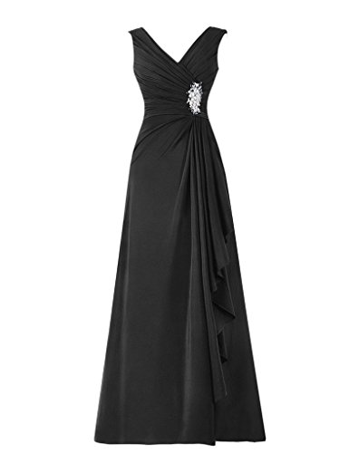 Elegant Beaded Chiffon Mother of the Bride Dress - Sequined Prom Gown for Wedding Party & Formal Occasions