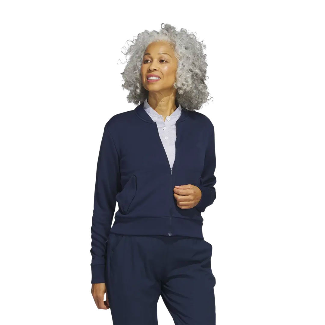 adidas Women's Golf Bomber Jacket HS8977 - Lightweight Windbreaker for Golfing & Outdoor Activities - Perfect for Spring & Fall Weather