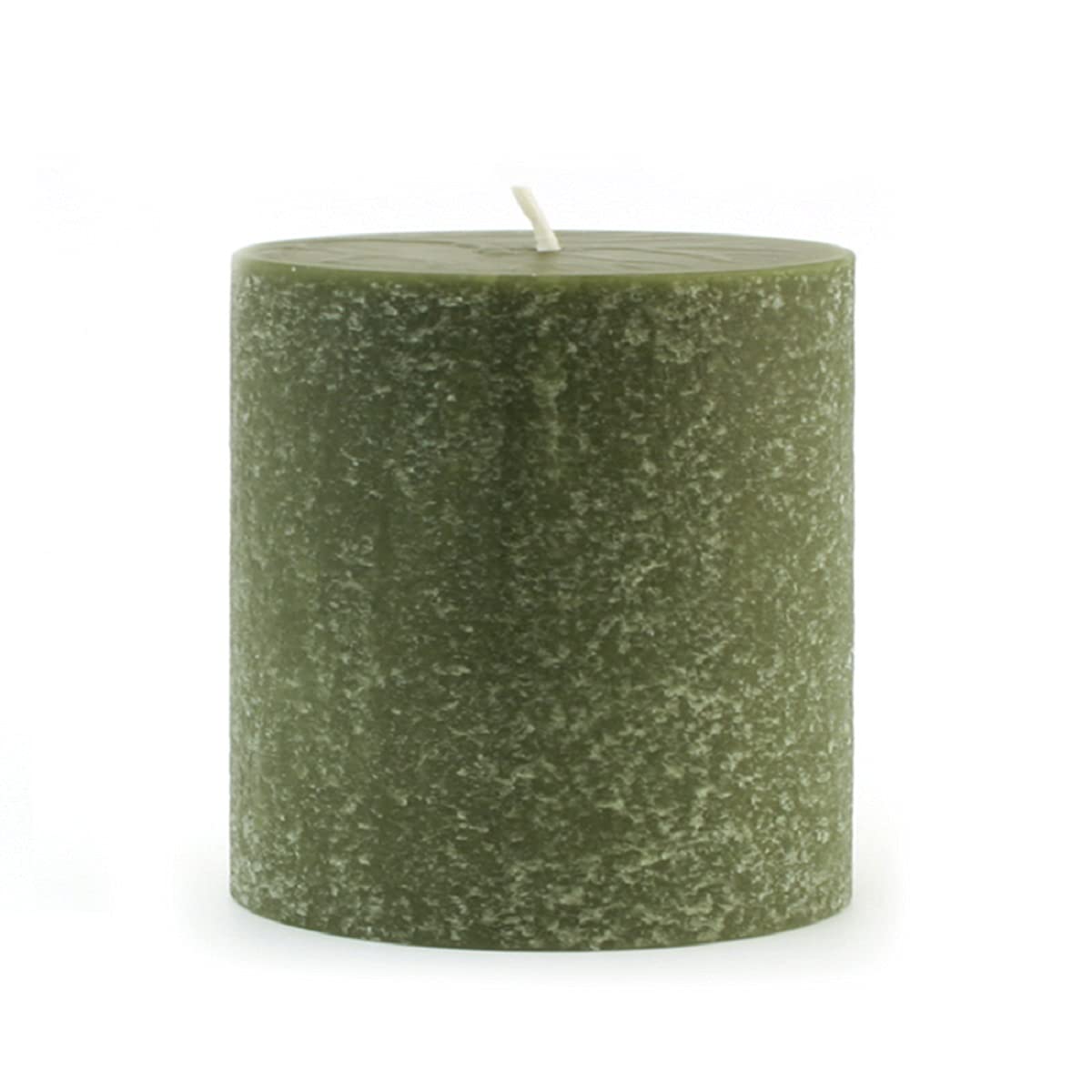 Root Candles 33372 Unscented Timberline Pillar Candle - 3 x 3 Inches Dark Olive for Home Decor, Wedding Centerpieces & Relaxing Ambiance