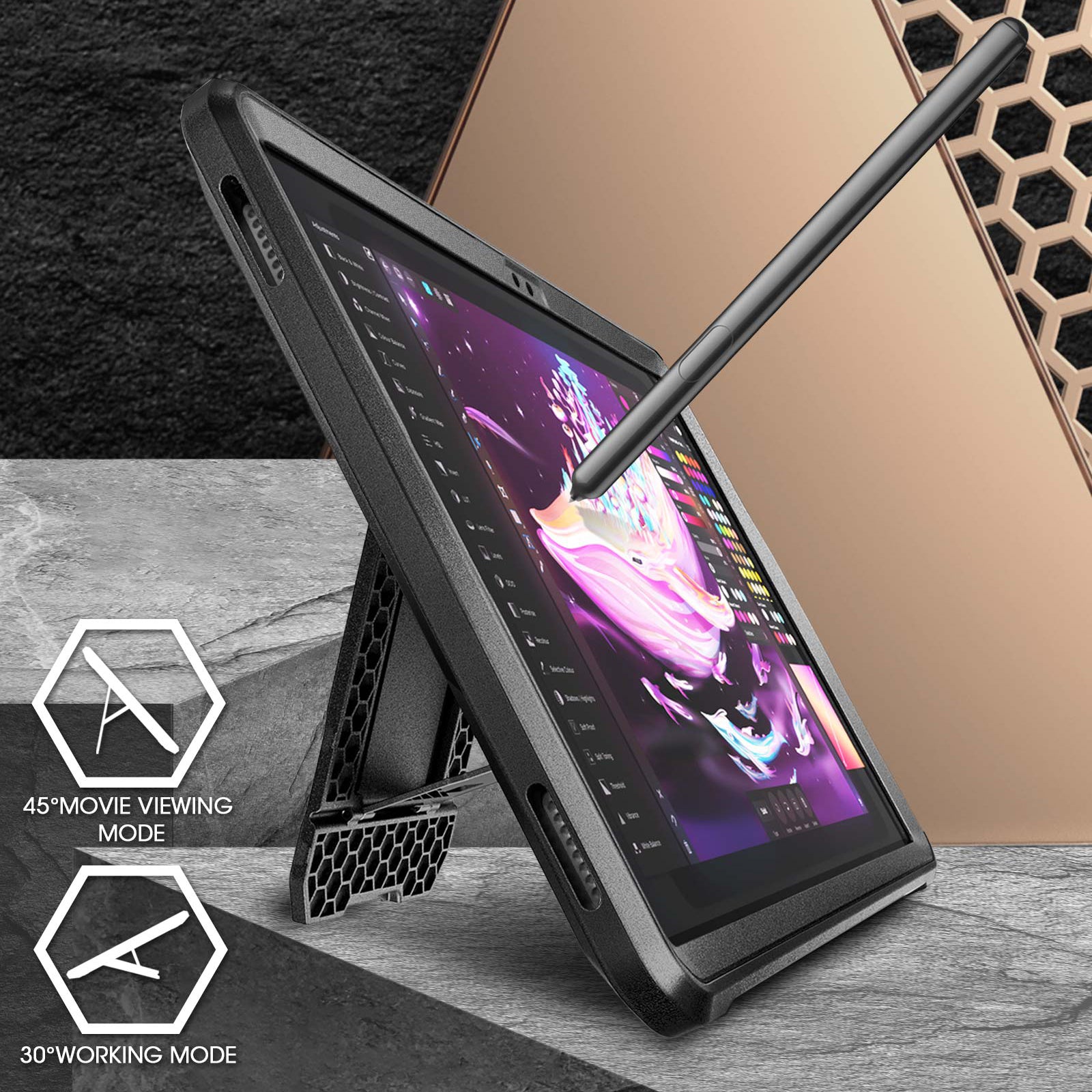 Samsung Galaxy Tab A7 10.4 Inch (2020) Tablet Case - Unicorn Beetle Pro Rugged Full Body Protective Cover - Shockproof, Drop Protection - Perfect for Travel, Work & Outdoor Use