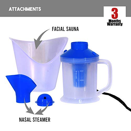 JAPVA MART 3-in-1 Facial Steamer & Steam Inhaler - Professional Facial Sauna Spa for Deep Cleansing, Hydration & Skin Care - Perfect for At-Home Spa, Mask Application & Relaxation Therapy