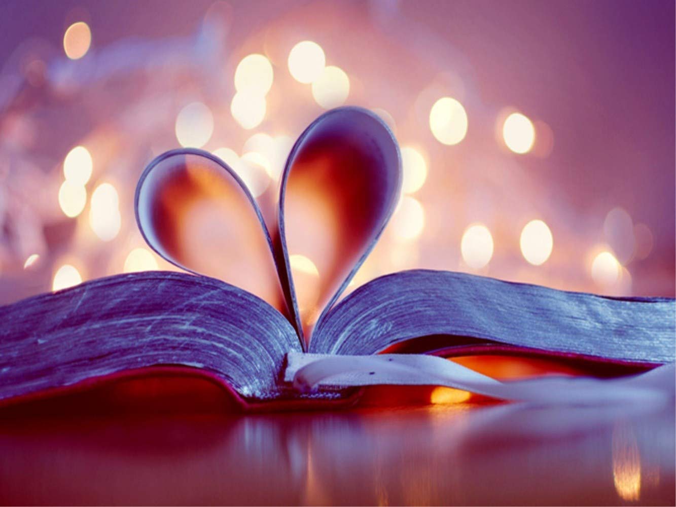 5D Diamond Painting Kit - Heart Book DIY Art for Adults, Home Decor & Gifts (15.7x11.8 Inch) | PigPigBoss | Stress Relief, Wall Art, Birthday Present, Romantic Decor