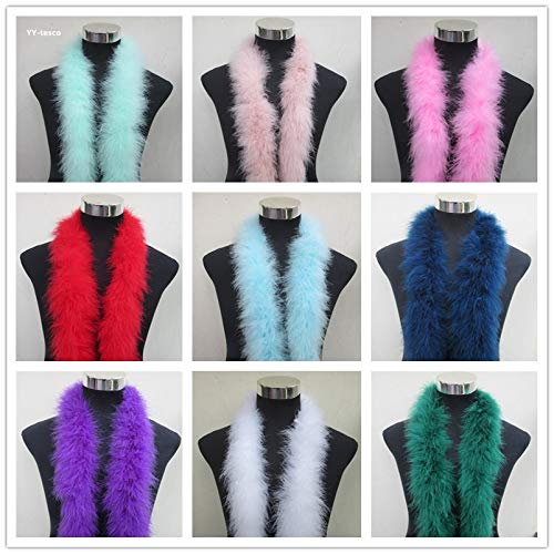 10M Turkey Feather Boa Scarf - Soft Pink Feather Scarf for Women, Wedding Accessories, Party Decor, Costume & Dance Performances | Elegant Fashion Statement for Special Occasions