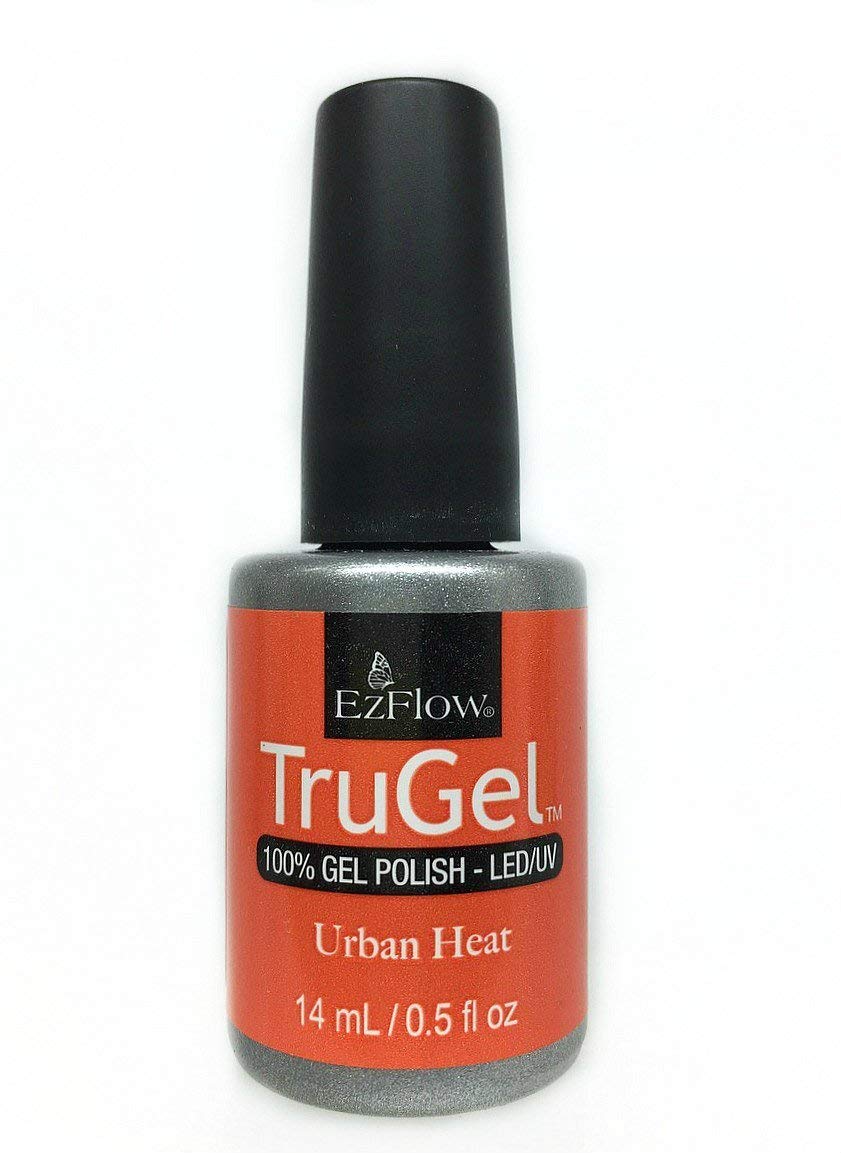 EzFlow TruGel Neon Daze Collection - Urban Heat UV/LED Gel Polish - 14ml (0.5oz) Professional Nail Art for Salon & Home Manicure - Long Lasting Vibrant Colors for Parties, Weddings & Special Occasions