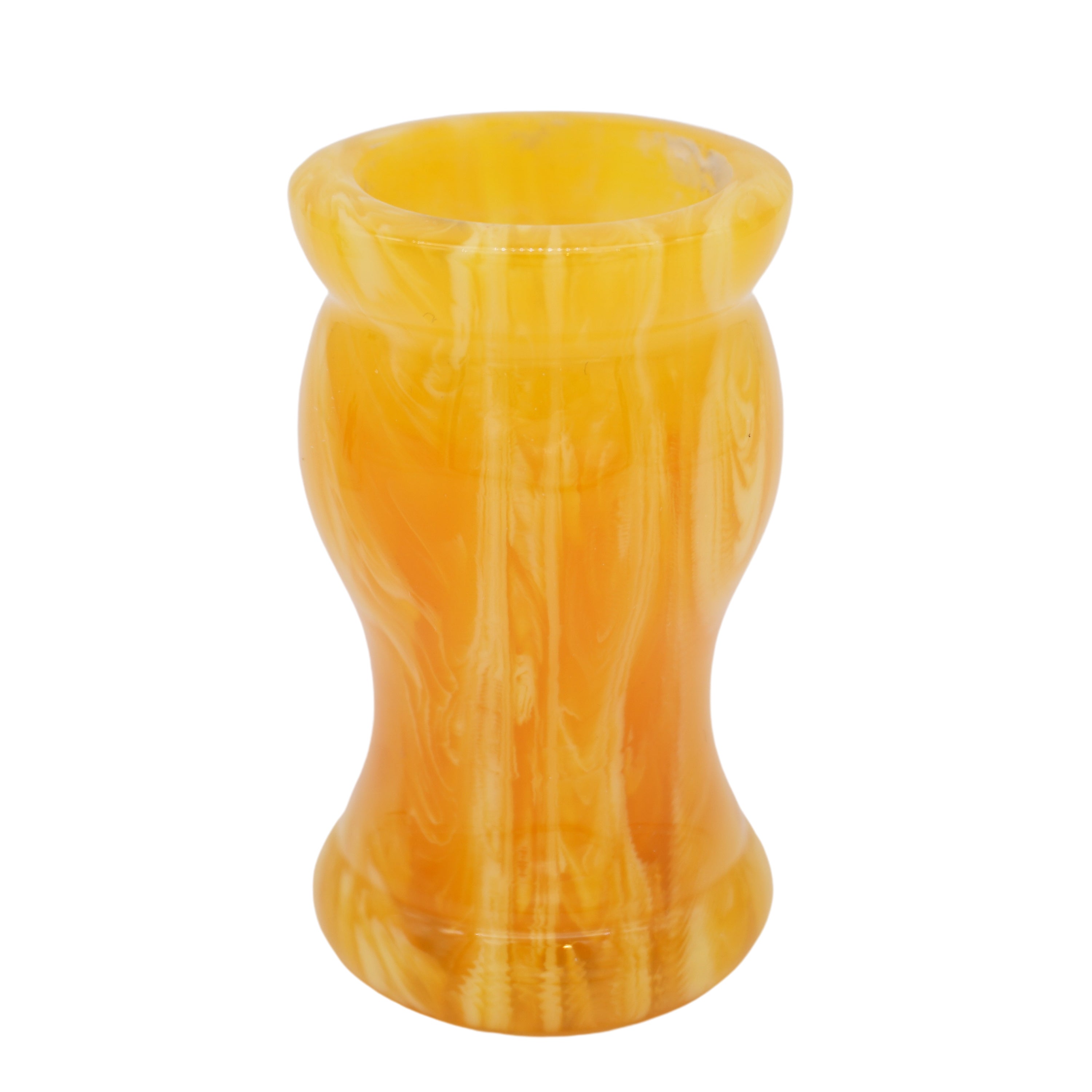 Premium Amber Handcrafted Shaving Brush Handle - Fits 24mm & 26mm Knots - Luxury Wet Shaving & Grooming Gift for Men