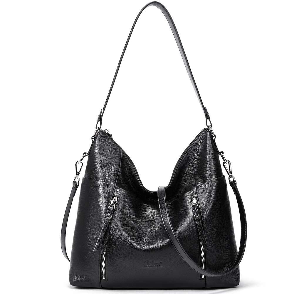 CLUCI Women's Genuine Leather Hobo Handbag - Large Soft Top Handle Tote & Crossbody Shoulder Bag for Work, Travel & Everyday Use