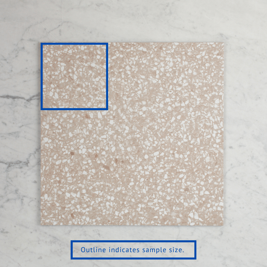 Paddington Terracotta Terrazzo Look Sample Tile - High-Quality Decorative Wall & Floor Tile for Kitchen Backsplash, Bathroom, and Living Room Decor
