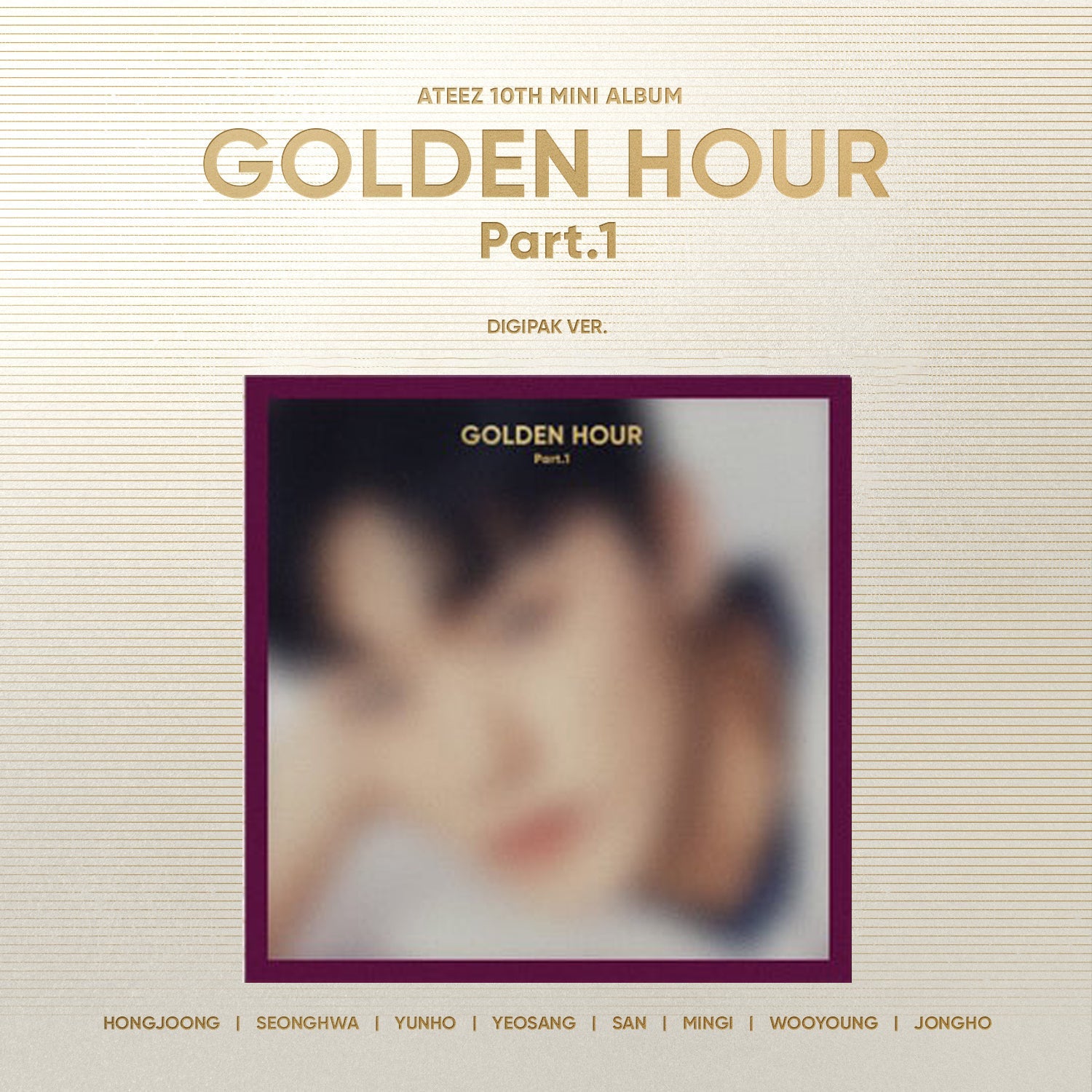 ATEEZ 10th Mini Album 'GOLDEN HOUR : PART.1' (Digipack) - Kpop Music CD for Fans, Collectors & Gift Giving