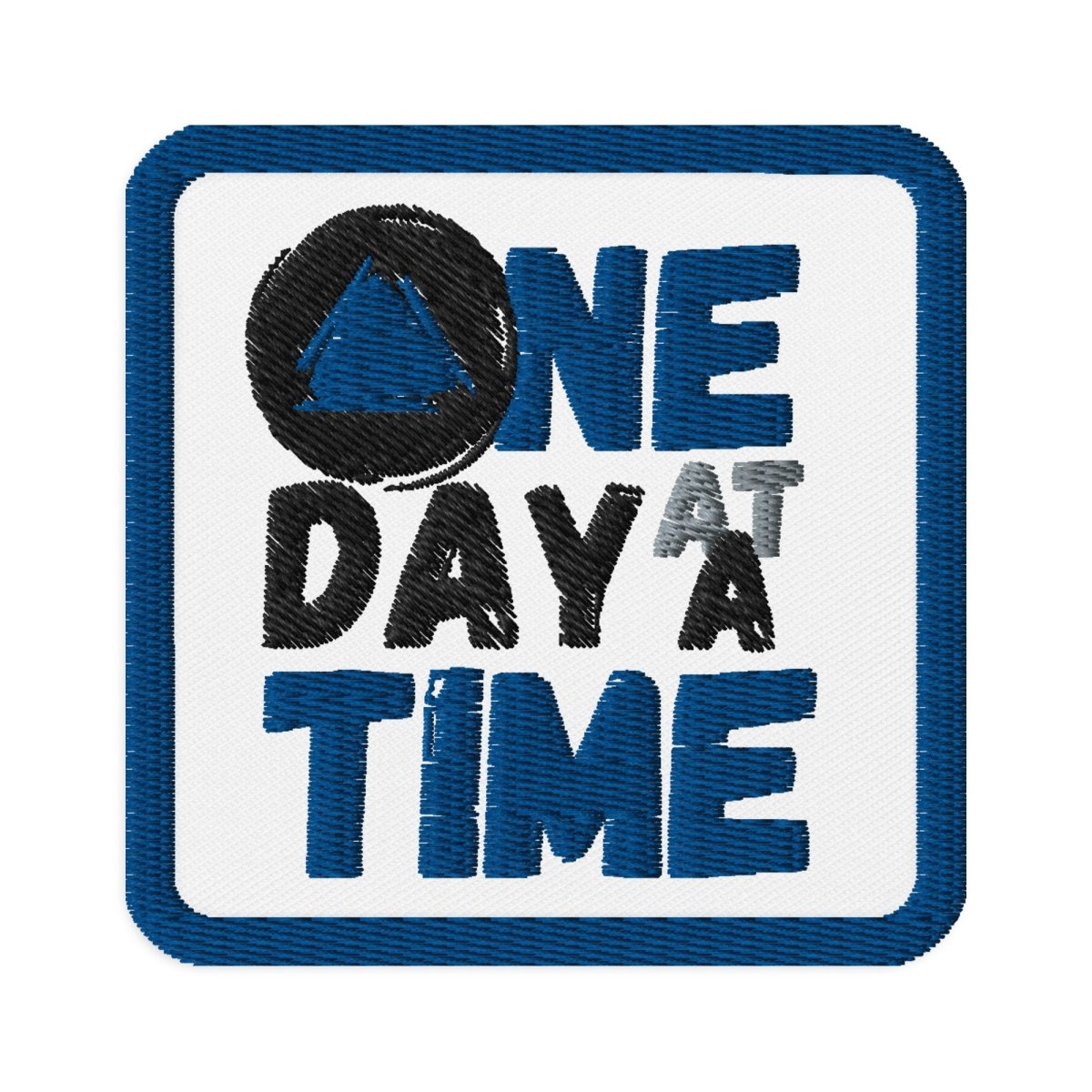 Daily Dedication One Day At A Time Motivational Iron-On Patch - Inspirational Sew-On Embroidered Badge for Jackets, Backpacks & DIY Crafts - Perfect for Goal Setting & Self Improvement