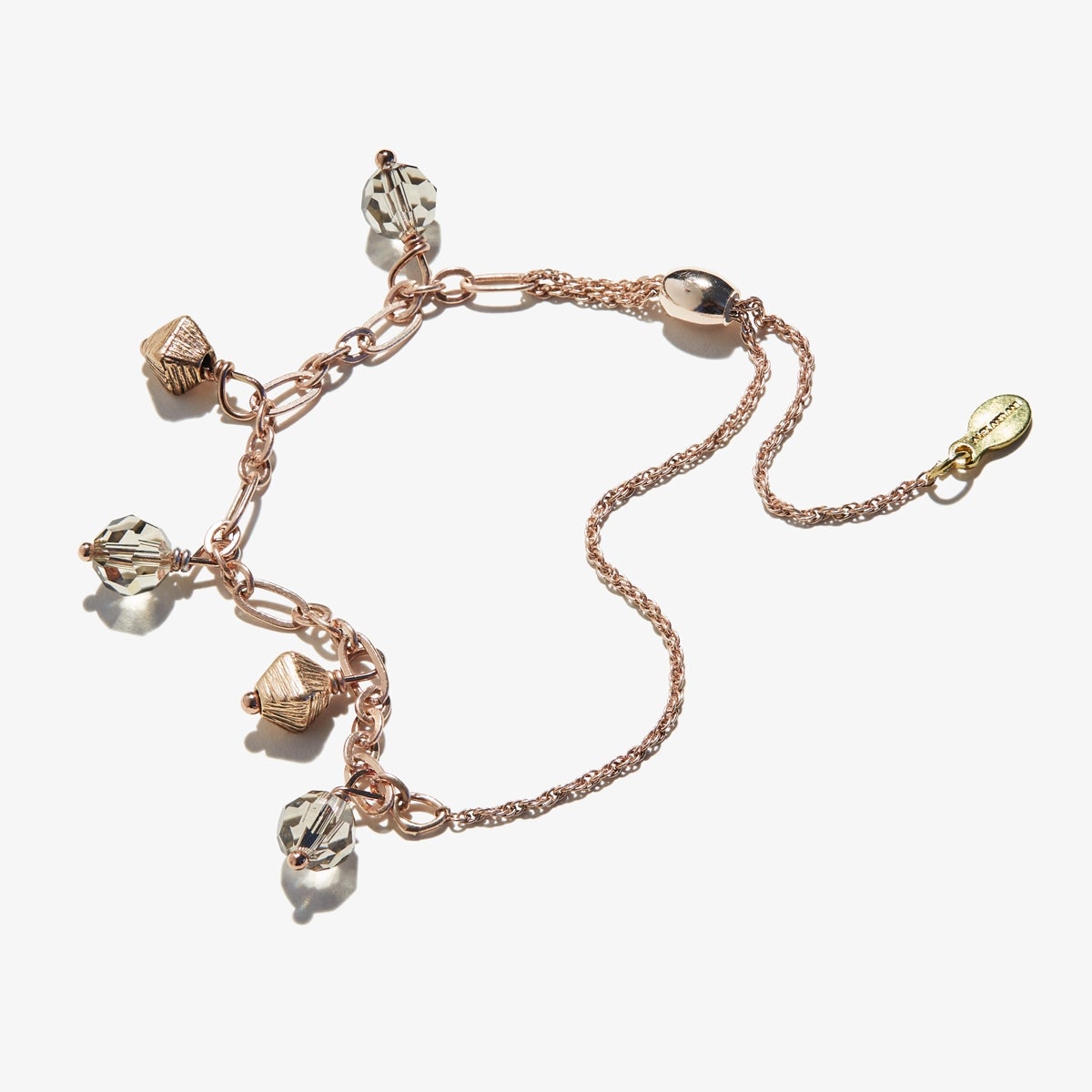 Dark Crystal Pull Chain Bracelet for Women - Elegant Adjustable Beaded Jewelry for Parties, Weddings & Everyday Wear