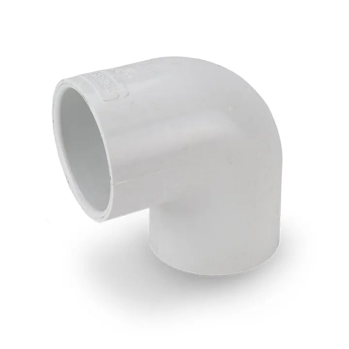 90 Degree Slip Elbow 40mm x 40mm PVC Pipe Fitting for Plumbing, Irrigation & DIY Projects - Perfect for Tight Corners & Space-Saving Installations