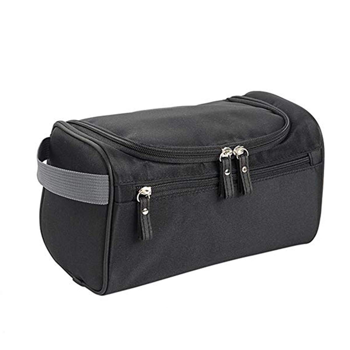 LVE Hanging Toiletry Bag for Travel - Waterproof Cosmetic Organizer with Multiple Pockets for Makeup, Shaving & Toiletries - Perfect for Men & Women (Black) | Ideal for Camping, Gym & Business Trips