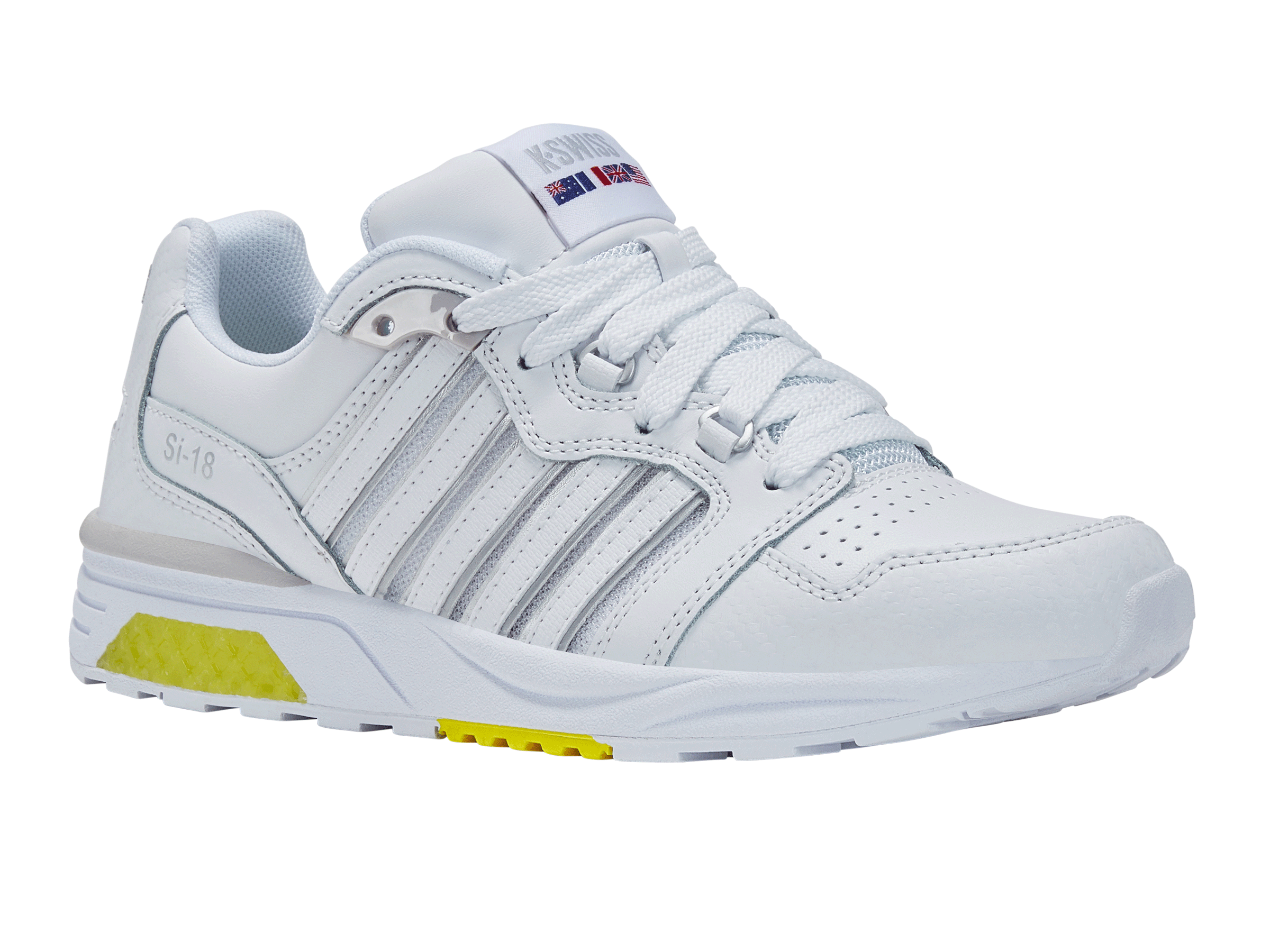 97920 193 M | SI 18 RANNELL | White/White/Sulfur - Stylish Running Shoes for Women, Perfect for Jogging, Gym Workouts & Outdoor Activities