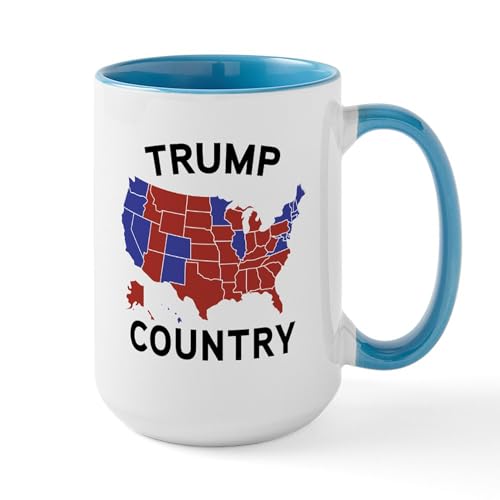 White/Blue Inside - Trump Country Mugs