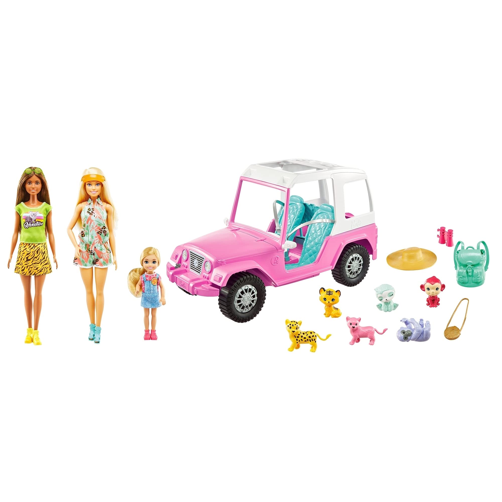 Barbie Sisters & Friends Wildlife Adventure Playset - Dolls with Animal Figures, Perfect for Imaginative Play & Gift Giving - Great for Birthday Parties & Indoor Adventures