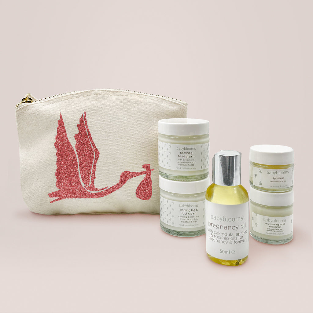 Pregnancy Skincare Gift Set for Expecting Moms - Coral | Perfect for Baby Showers, Self-Care & Pampering