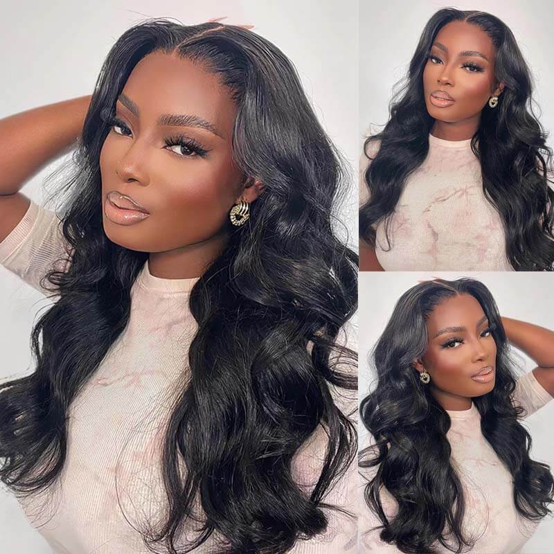 Eullair Body Wave Wigs 9x6 Parting Human Hair Lace Front Wigs - Glueless, Pre Plucked, Pre Cut, No Knots - Natural Look for Women | Perfect for Daily Wear, Parties & Special Occasions