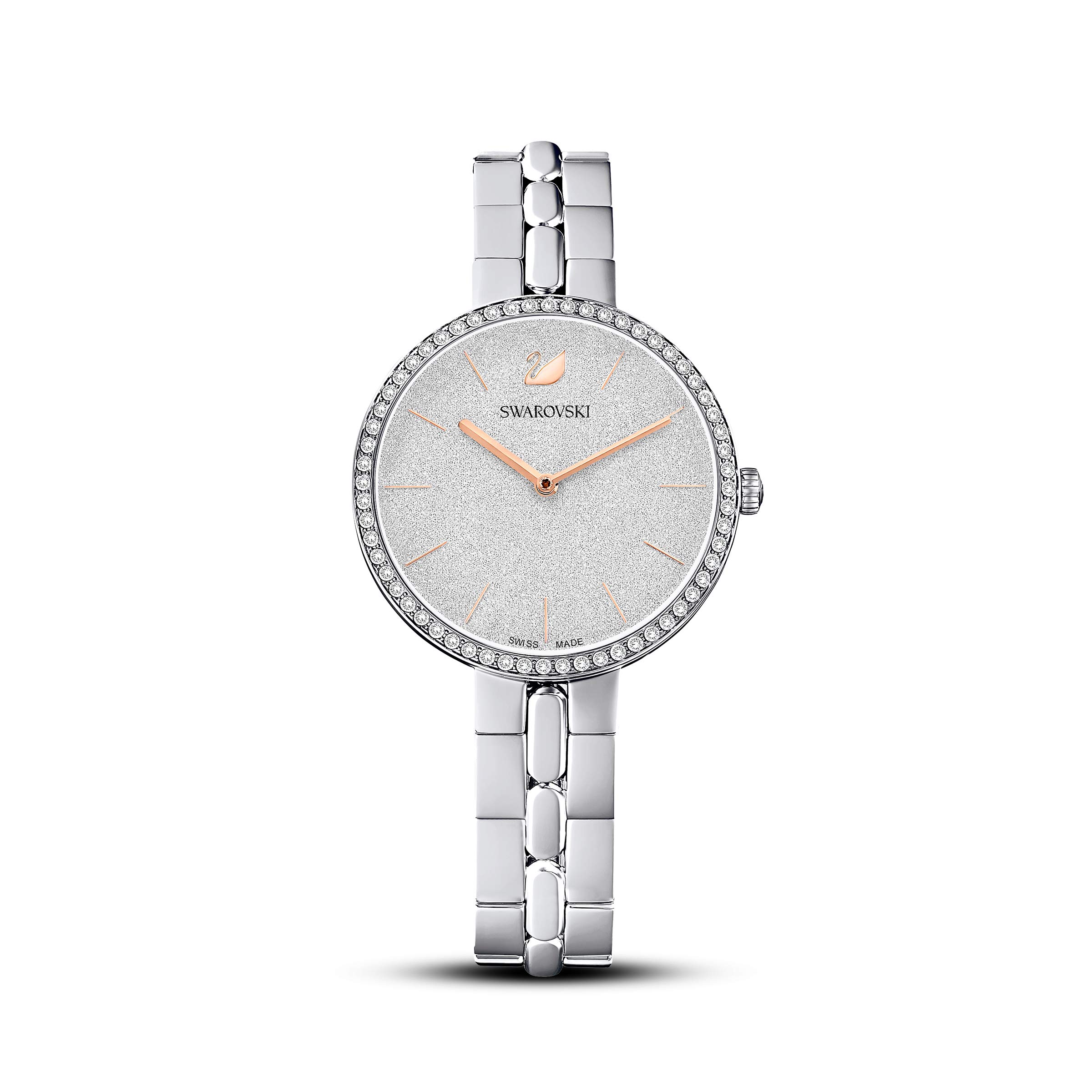 Swarovski Women's Cosmopolitan Crystal Watch - Luxury Fashion Watch with Genuine Crystals, Stainless Steel Band, Water Resistant - Perfect for Formal Events, Office Wear & Special Occasions