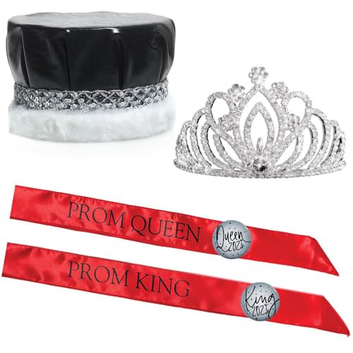 Black Crown/Red Sashes/Silver Buttons