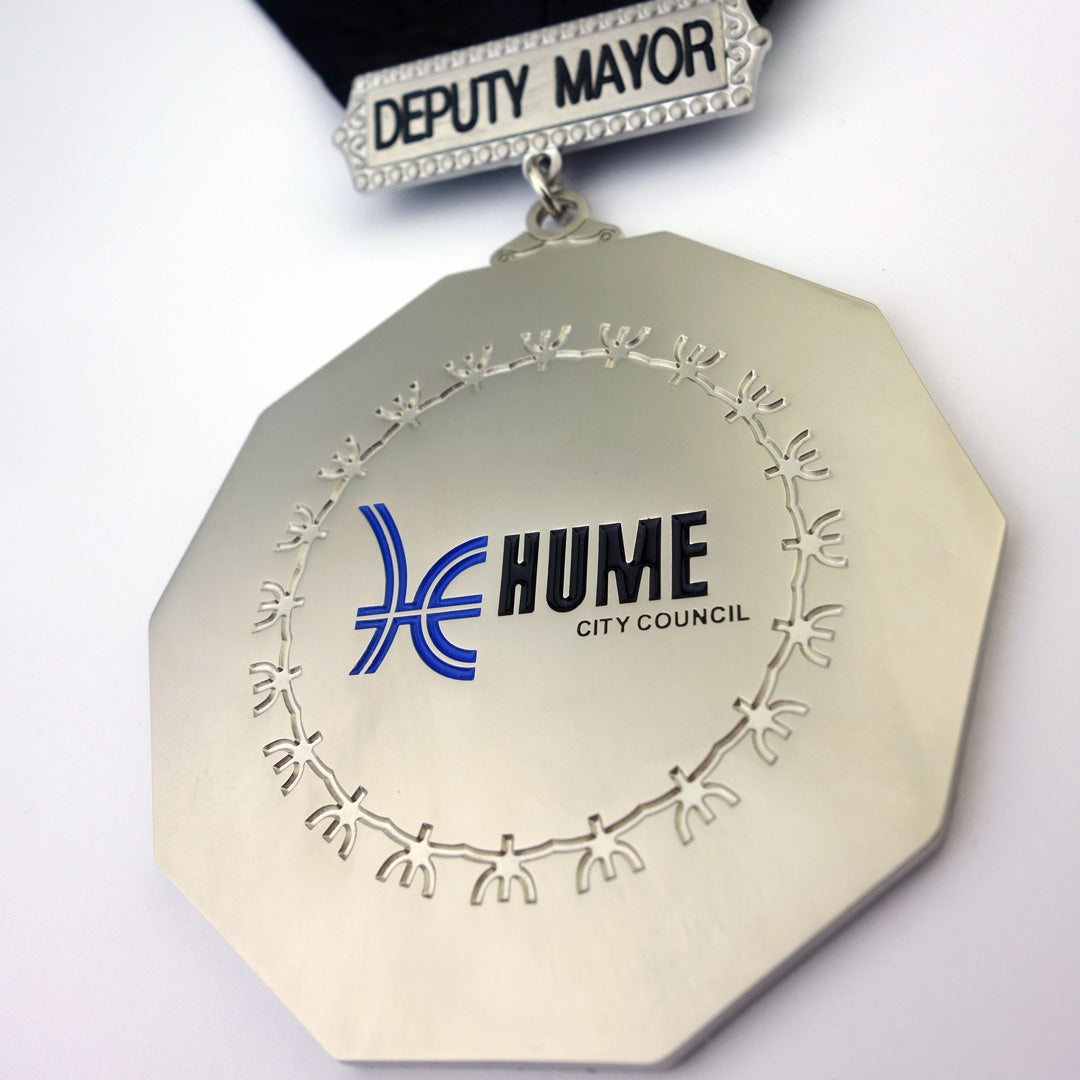 Official Hume City Council Mayor & Deputy Mayor Medallions with Chains - Perfect for Ceremonial Events, Awards & Government Functions