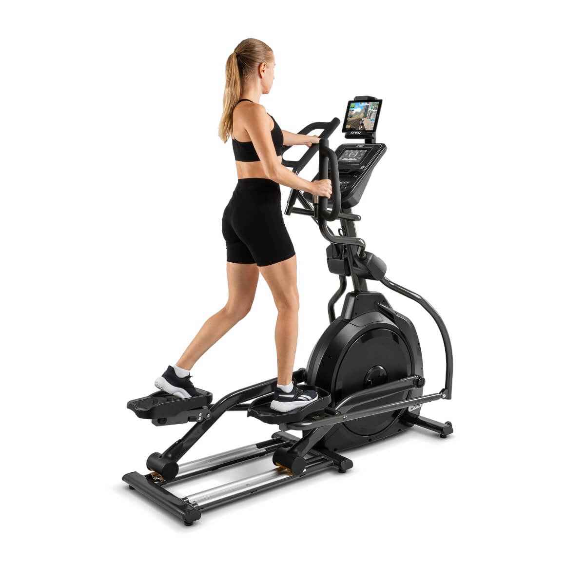 Spirit Fitness XE795 Elliptical Trainer - Low Impact Cardio Machine for Home Gym, Full Body Workout - Perfect for Weight Loss & Fitness Training in Small Spaces