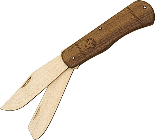 JJ's Trapper Knife Kit - Premium Hunting & Outdoor Folding Knife Set with Leather Sheath - Perfect for Camping, Hiking, and Survival Gear