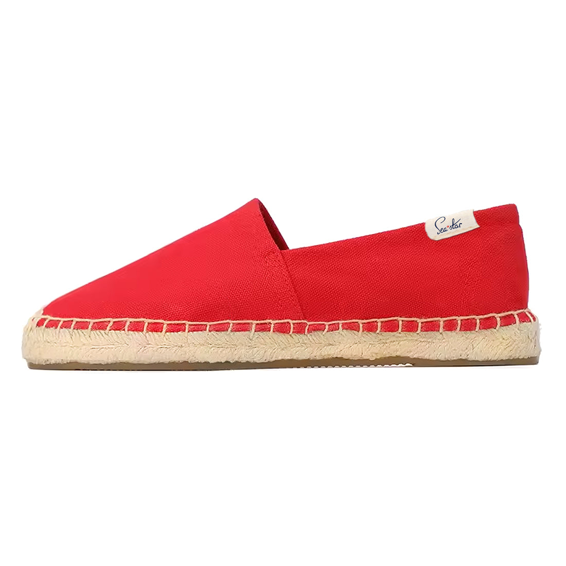 Bayside Classic Red Espadrille Flats - Comfortable Women's Casual Shoes for Summer, Beach, and Vacation Wear