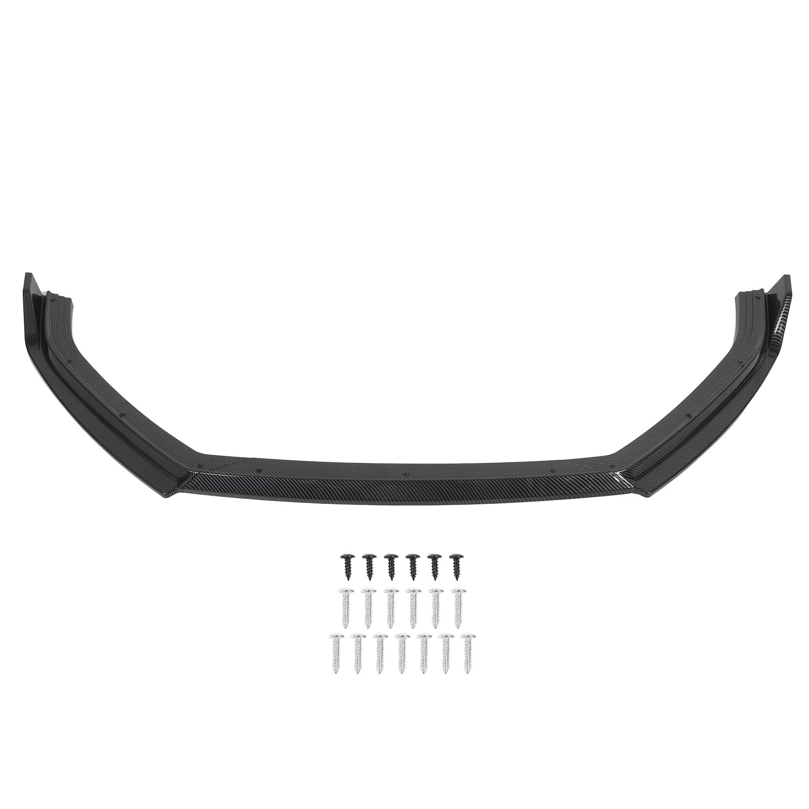 3PCS ABS Front Bumper Splitter Lip for VW Golf Mk5 6C Facelift 2015-2017 - Carbon Fiber Pattern Style - Easy Installation & Enhanced Aerodynamics - Perfect for Car Enthusiasts & Street Racing