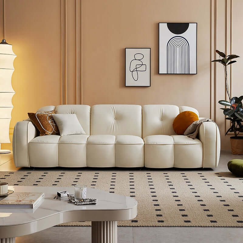 Modern Cloud Style 3-Seater Sofa with Cat Scratch Resistant Fabric - Perfect for Living Room, Lounge & Pet-Friendly Homes