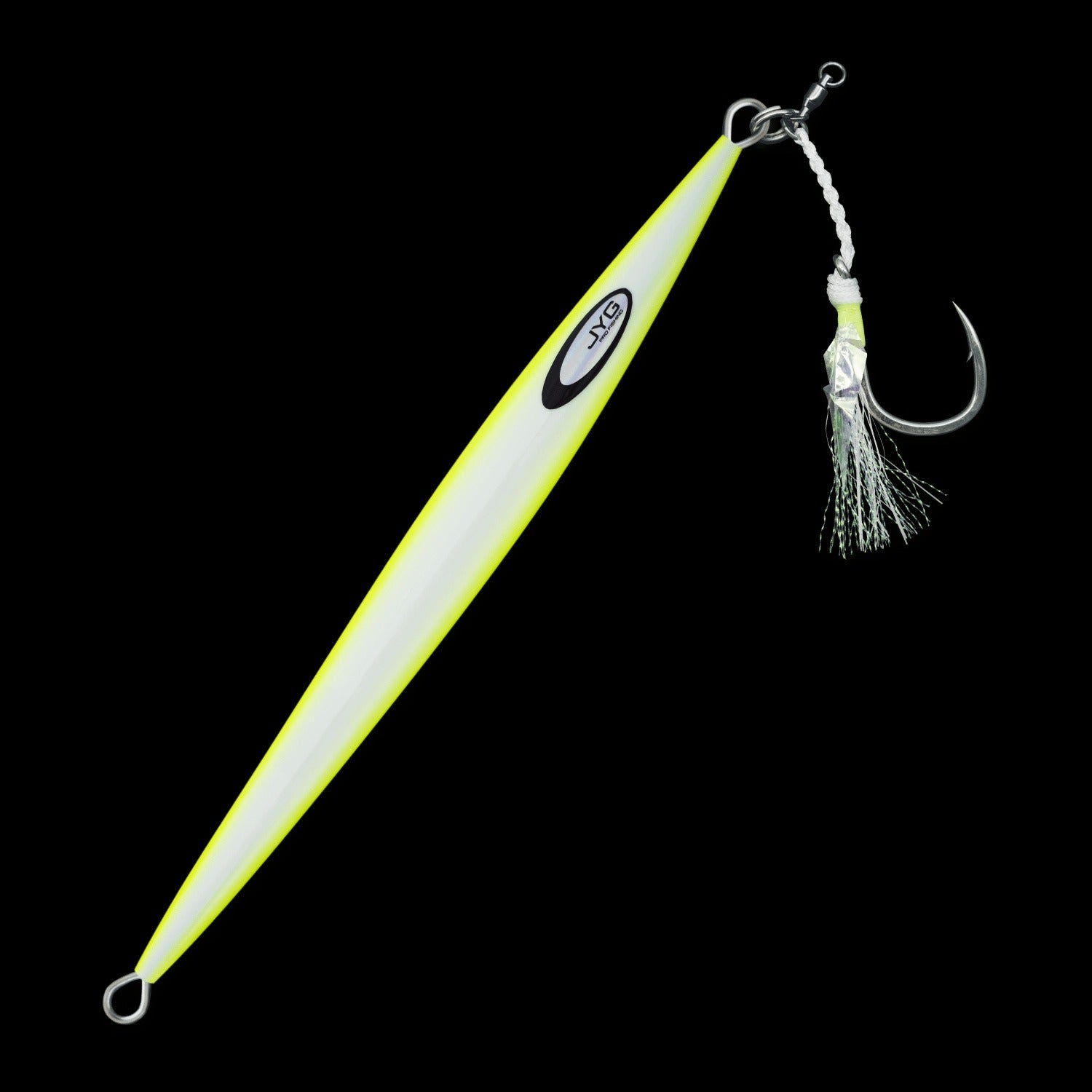 JYG Pro Fishing Stryke Tuna Jig Rigged - Premium Saltwater Tuna Lure for Offshore Fishing - Perfect for Deep Sea, Boat, and Kayak Angling