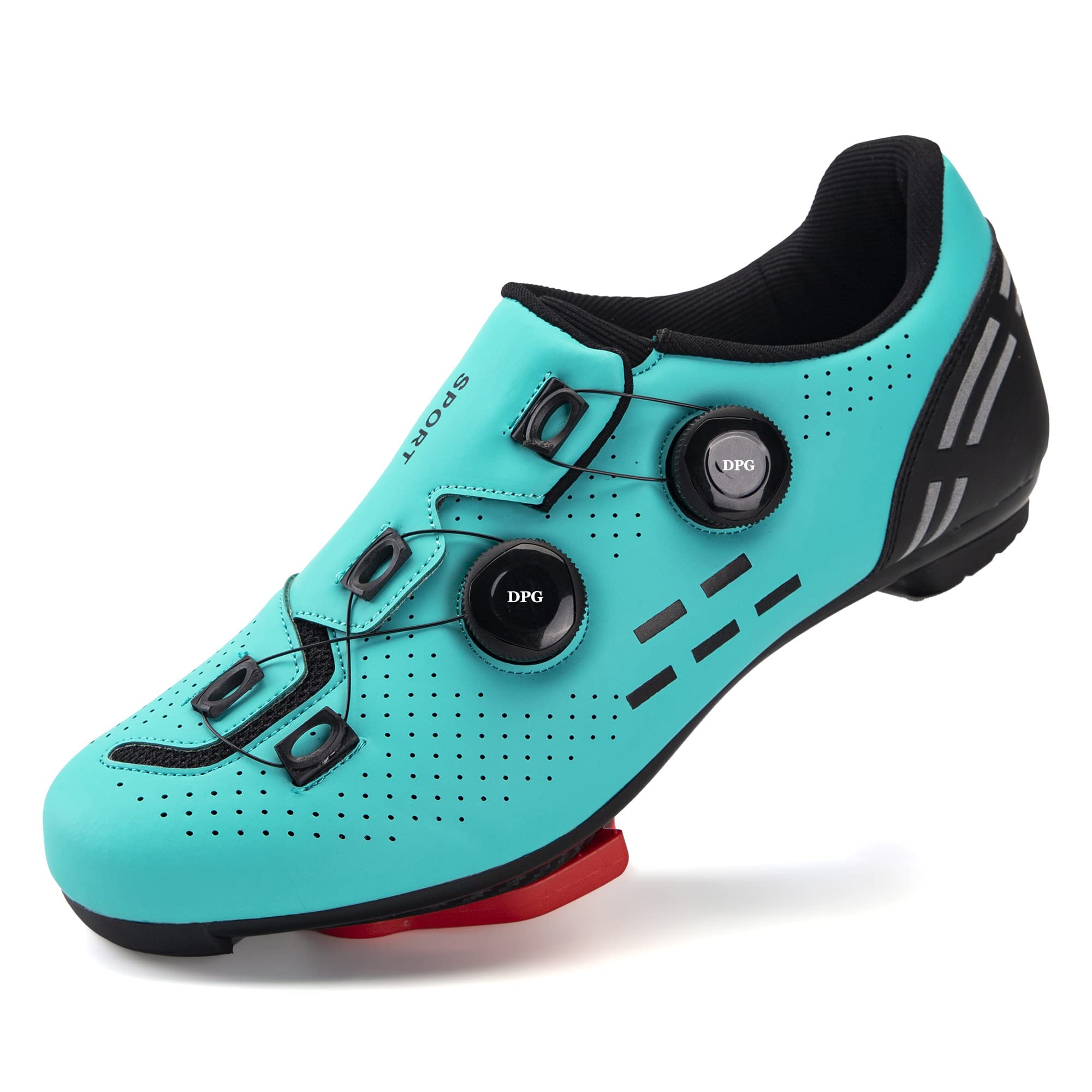 DBPUBG Men's & Women's Road Cycling Shoes - Peloton Compatible Bike Shoes for Indoor & Outdoor Training - Perfect for Spinning Classes, Road Biking, and Fitness Cycling