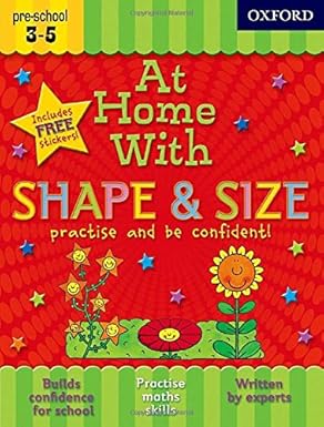 At Home With Shape & Size - Preschool Learning Activity Kit for Kids Ages 3-5 | Educational Toys for Shape Recognition & Early Math Skills | Perfect for Homeschooling & Classroom Learning