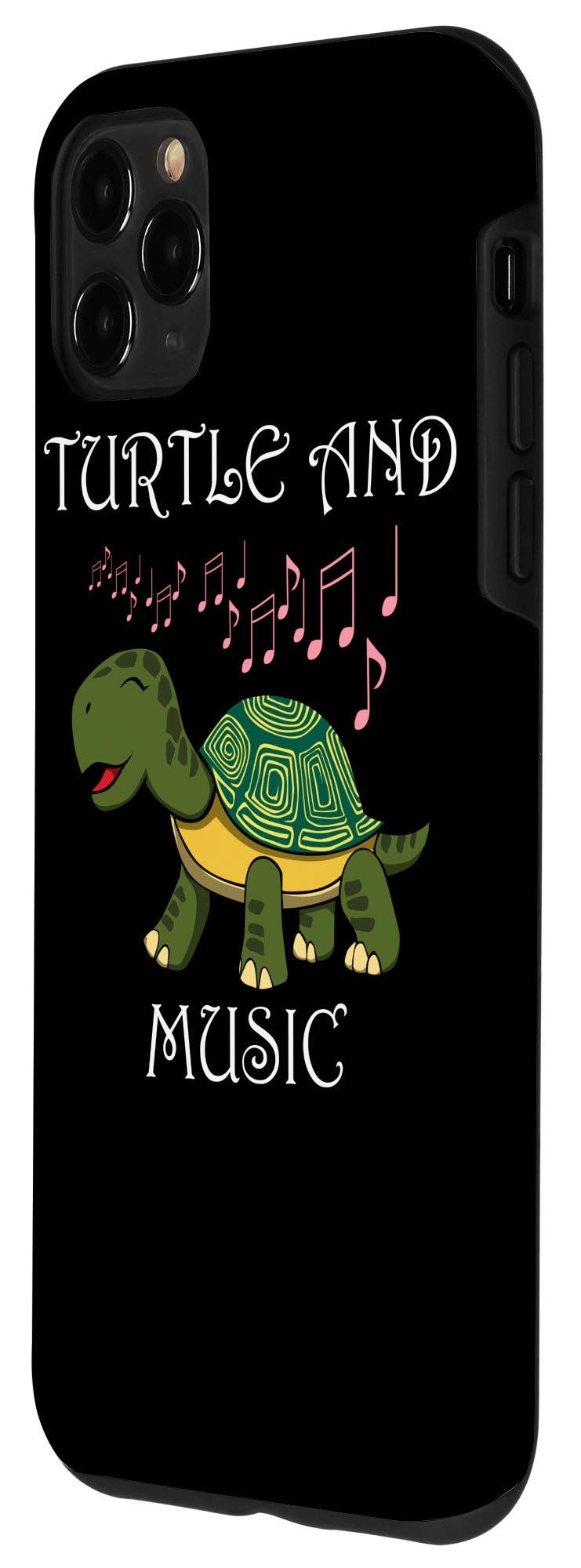 iPhone 11 Pro Max Cute Turtle Singing Musician Phone Case - Perfect for Music Lovers & Turtle Enthusiasts - Great Gift for Concerts, Parties & Daily Use