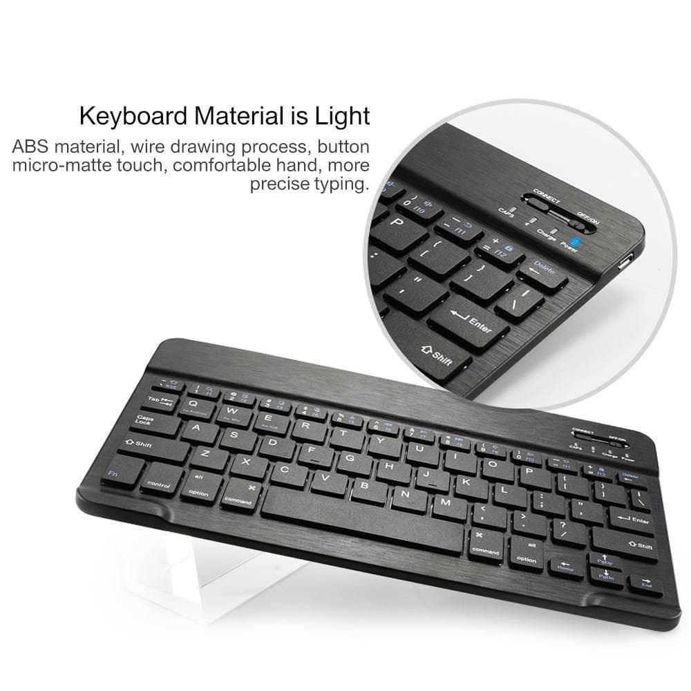 Wireless Bluetooth Keyboard Case for Samsung Galaxy Tab A 10.1 T510 T515 (2019) - Detachable & Portable - Perfect for Work, Travel & Home Office Use