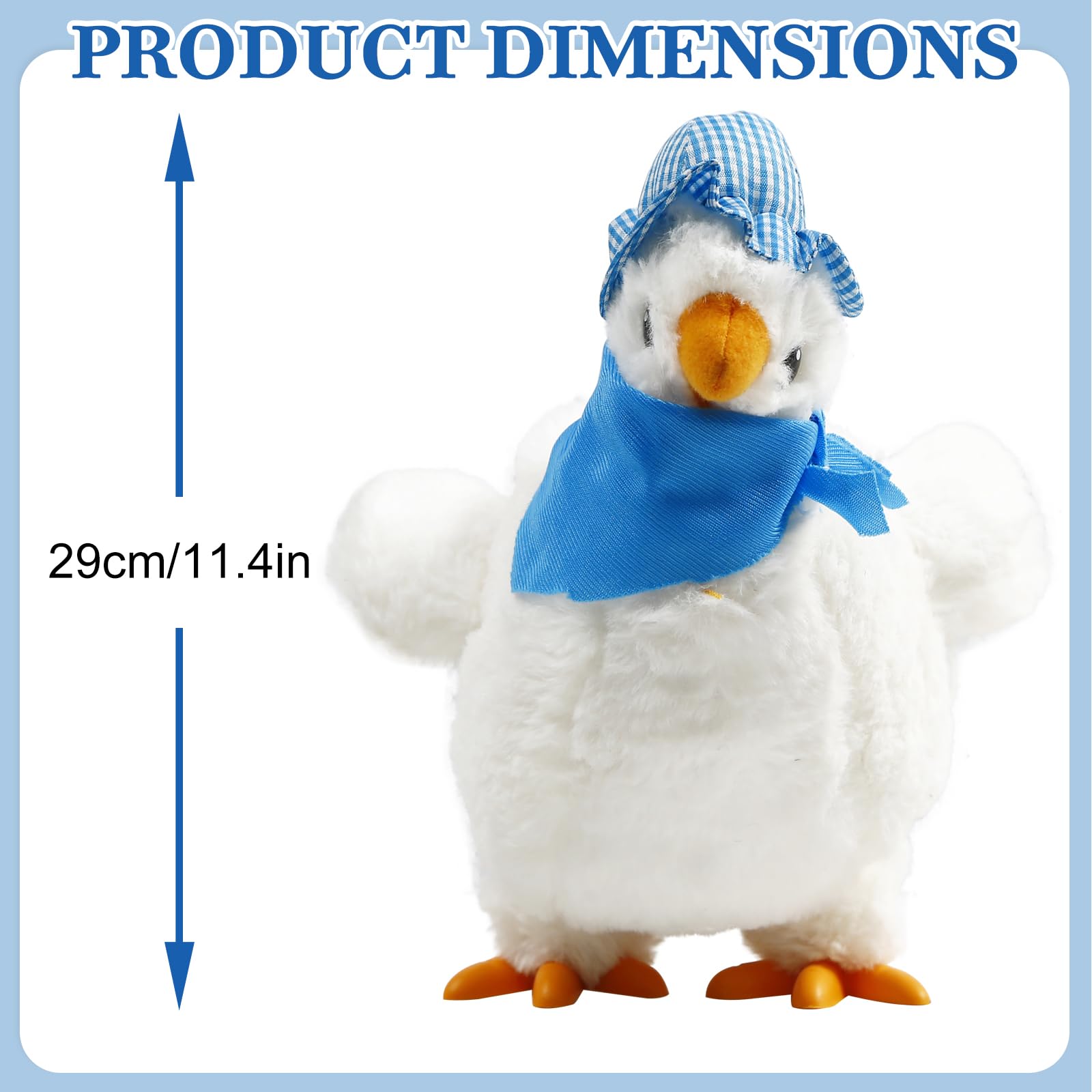 SOMOYA Electric Plush Chicken Toy - Dancing & Laying Eggs with Music & Sound Effects - Fun Easter Gift for Kids, Birthday Party Favor, Classroom Reward, and Animal-Themed Decor