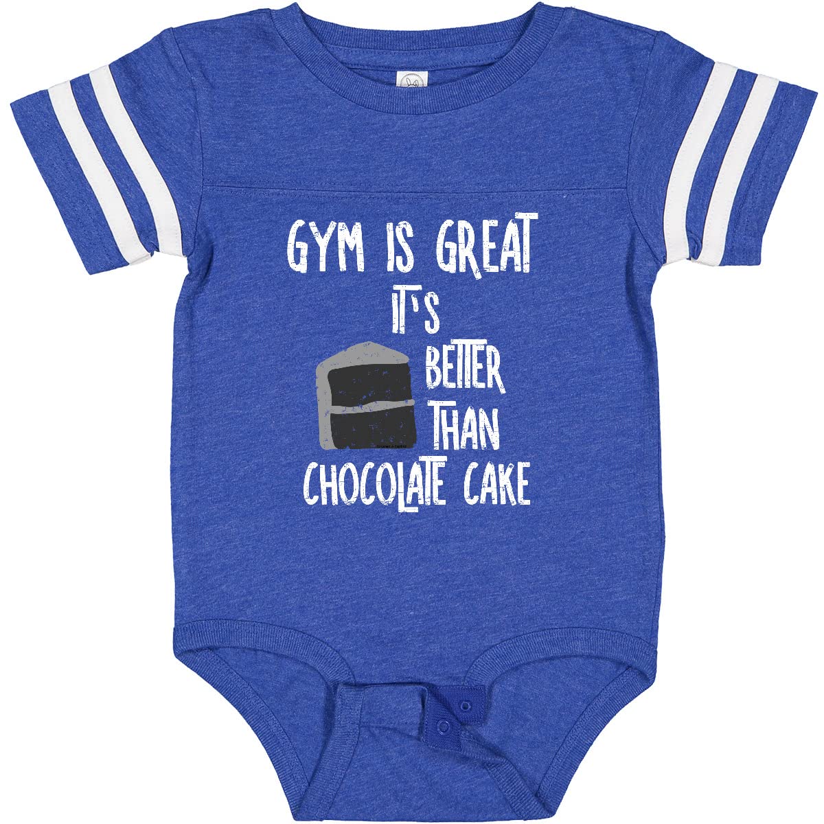 Inktastic Gym is Great White Text Baby Bodysuit - Soft Cotton Infant Onesie for Workout Enthusiasts - Perfect for Gym, Yoga & Active Parenting Moments