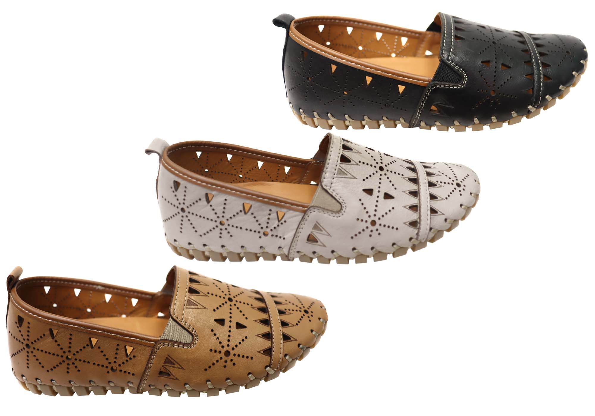Orizonte Constance Women's Comfortable Leather Shoes - European Style for Casual Wear & Office Use