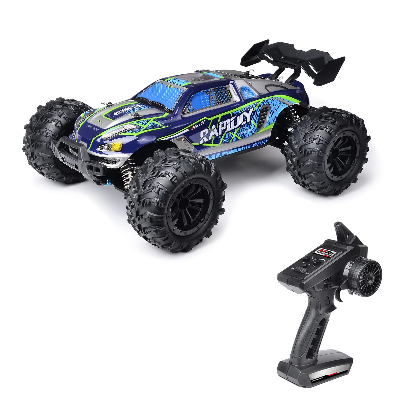 GoolRC 1/16 Scale 2.4GHz 4WD Off-Road RC Truck - High Speed 38km/h Remote Control Racing Car, RTR Ready-to-Run Drift Vehicle Toy for Kids & Boys - Perfect for Outdoor Racing, Backyard Drifting and Off-Road Adventures