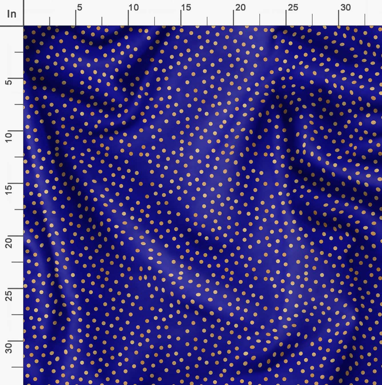 Soimoi Moss Georgette Blue Fabric by The Yard - 42 Inch Wide Polka Dot Printed Fabric for Dresses, Blouses & DIY Crafts - Lightweight Flowy Material for Summer Fashion & Home Decor Projects